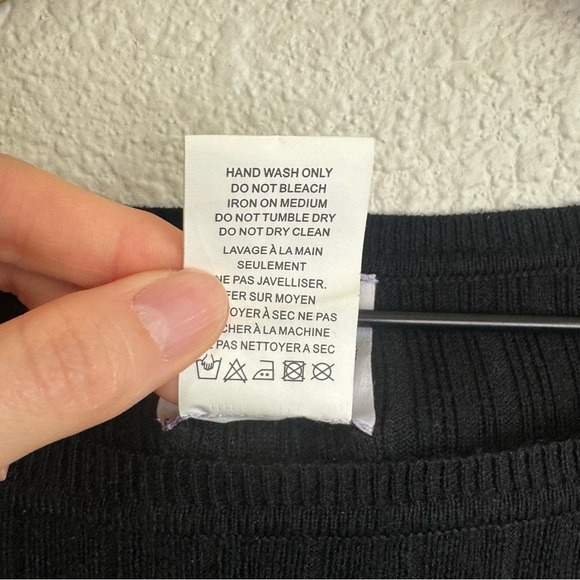 Muche Muchette Womens One Size Flared Sleeve Ribbed Boho Blouse Festival Grunge - Picture 3 of 10